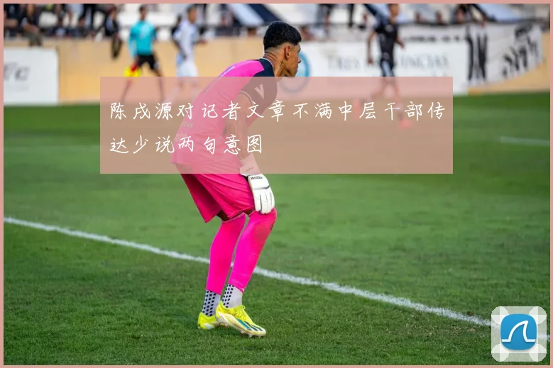 陈戌源对记者文章不满中层干部传达少说两句意图